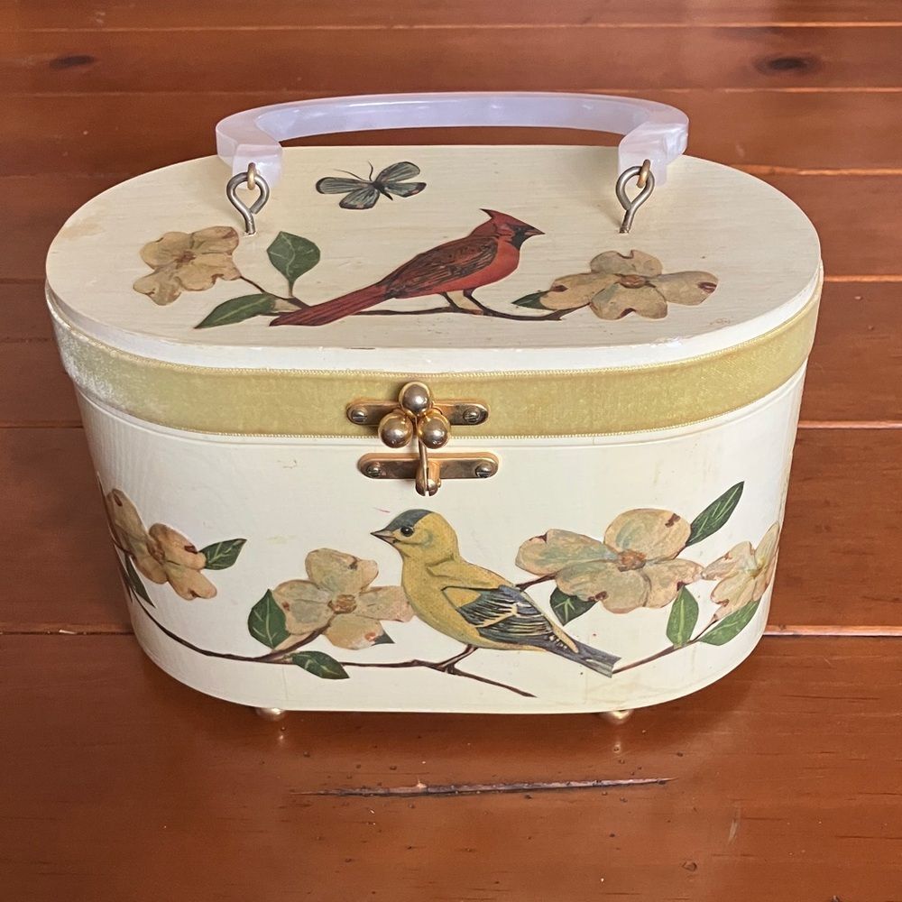 Vintage Wooden Purse Bag